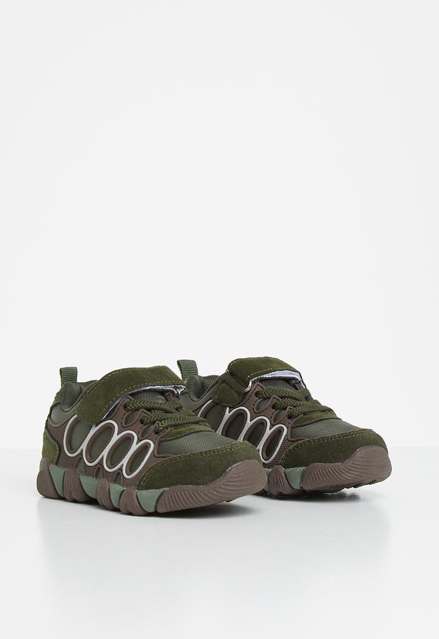 Pop Candy - Boys Velcro sneaker - khaki 