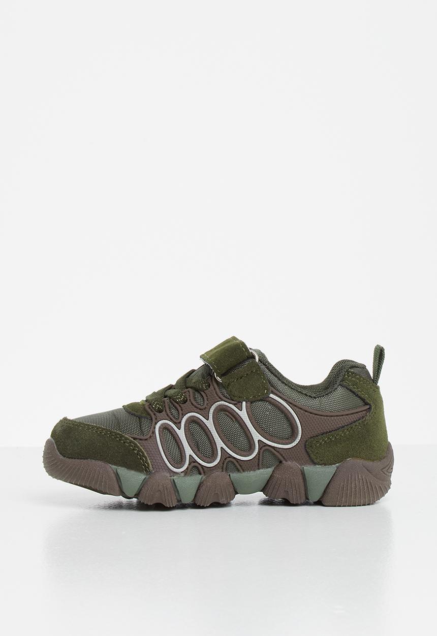 Pop Candy - Boys Velcro sneaker - khaki 