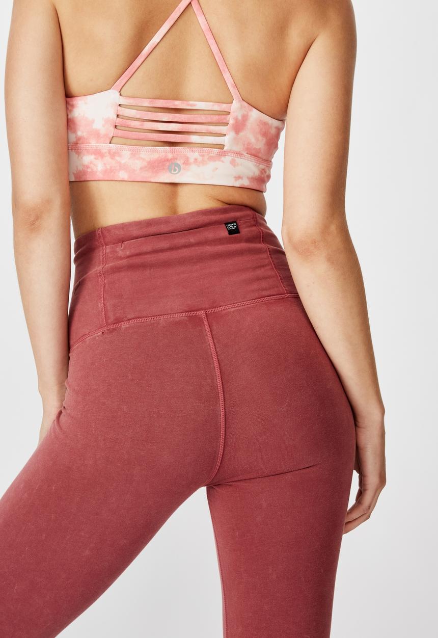 Cotton On - Washed back 7/8 tights - rose wash