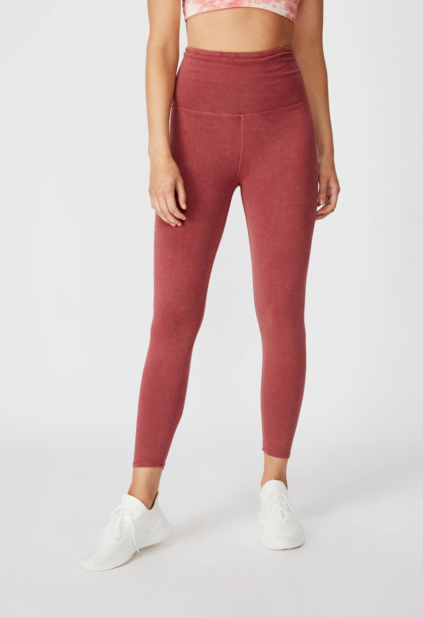 Cotton On - Washed back 7/8 tights - rose wash
