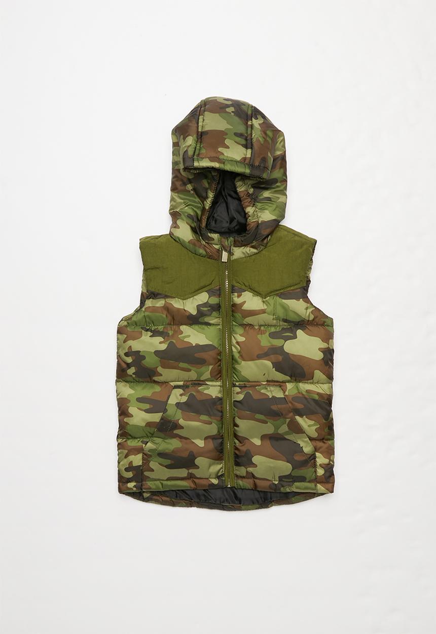 MINOTI - Camo padded gilet - multi 