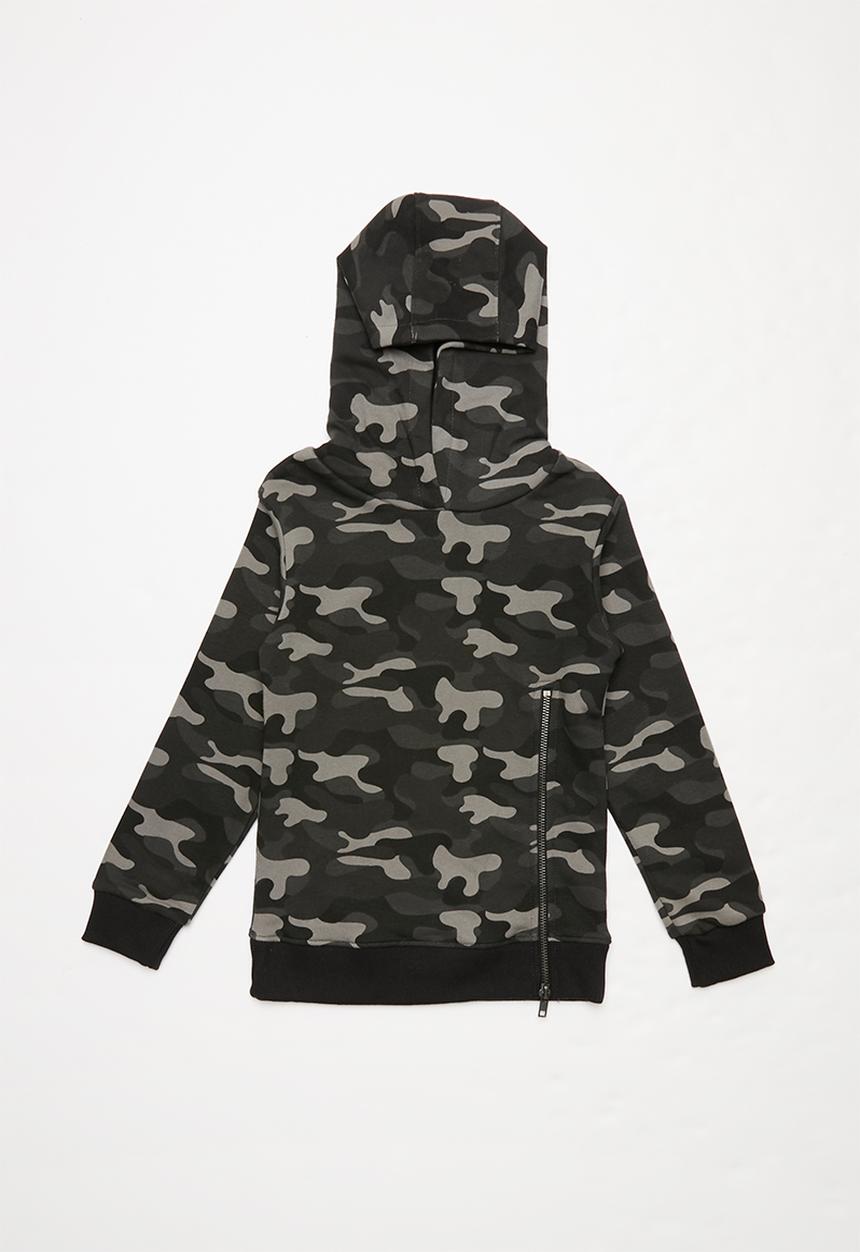 MINOTI - Kids hoodie - grey & black 