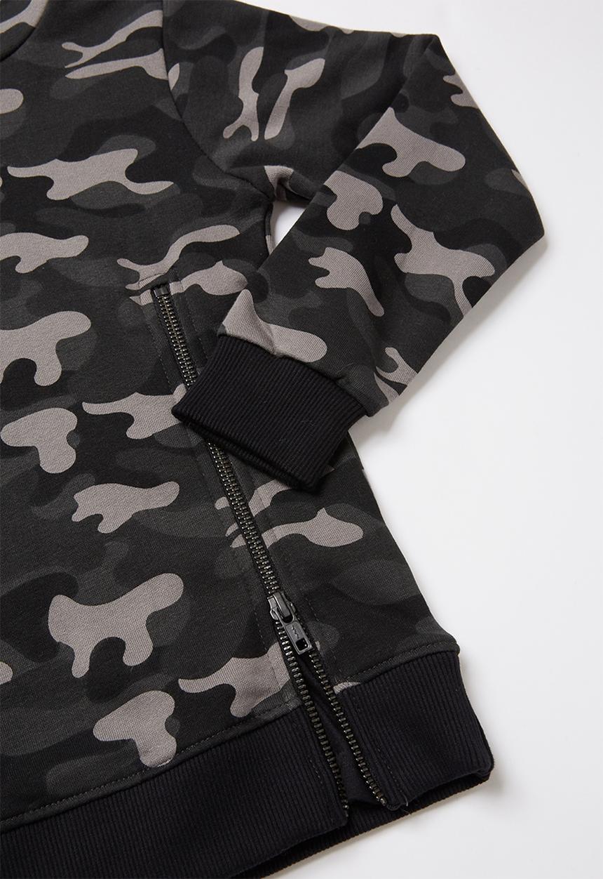 MINOTI - Kids hoodie - grey & black 