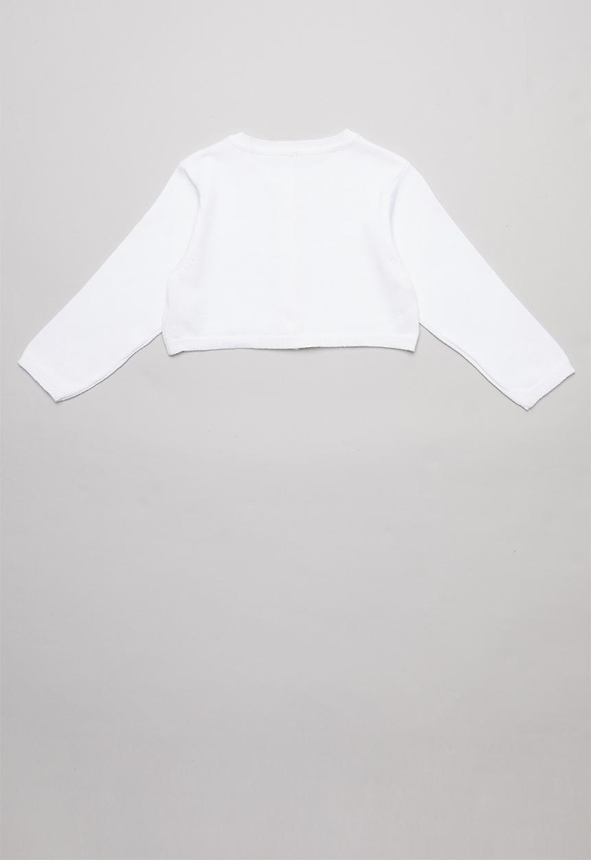 Pop Candy - Organic cotton cardigan - white