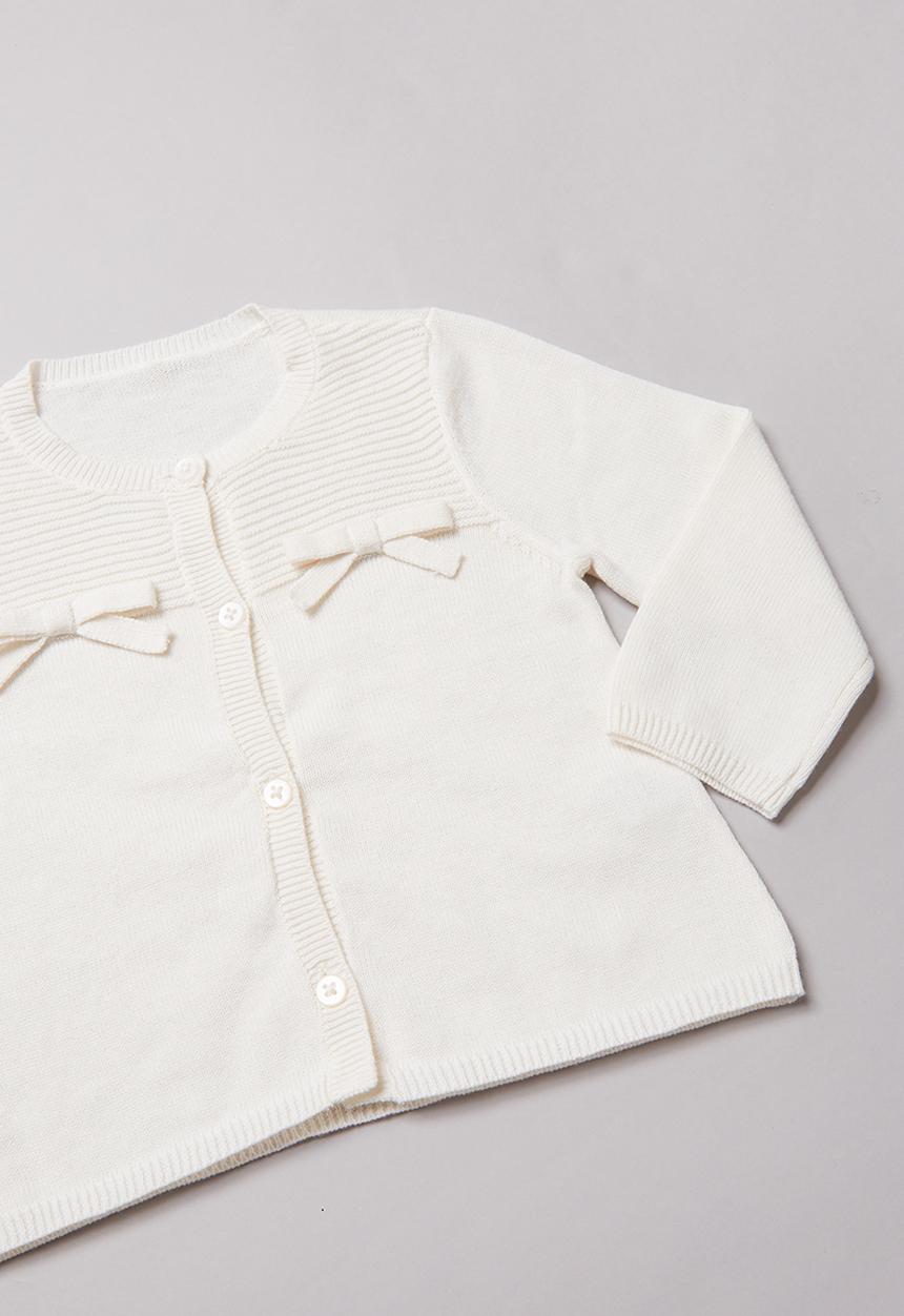 Pop Candy - Cardigan with bows - cream