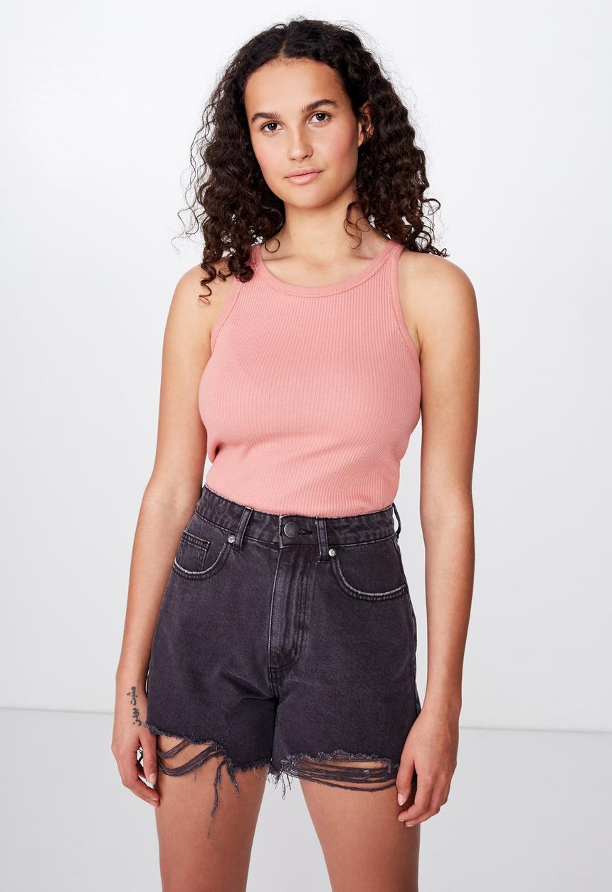 Cotton On - The turn back tank - pink