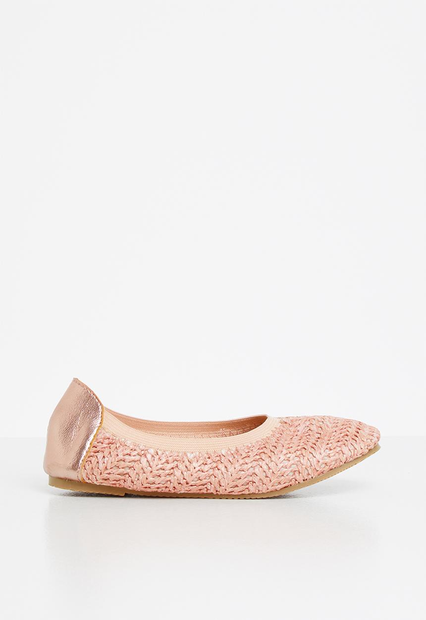 Cotton On - Girls pump -  sweet blush raffia