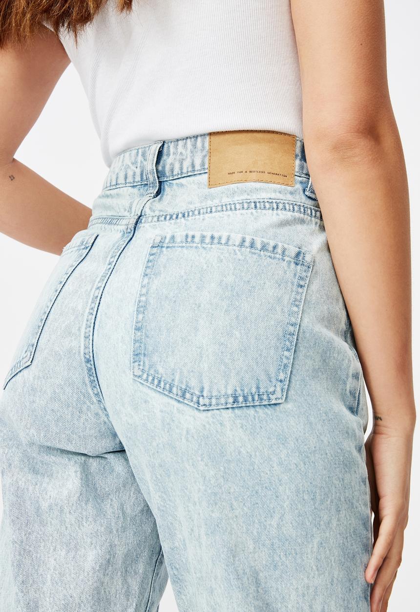 Factorie - Tapered mom jeans - sky blue