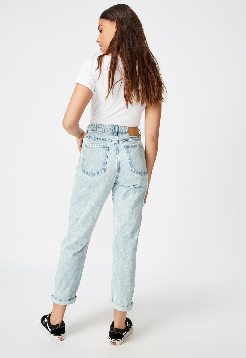 Factorie - Tapered mom jeans - sky blue
