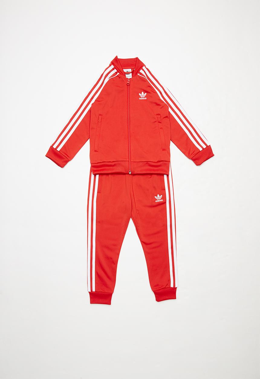 adidas Originals - Superstar suit - red & white