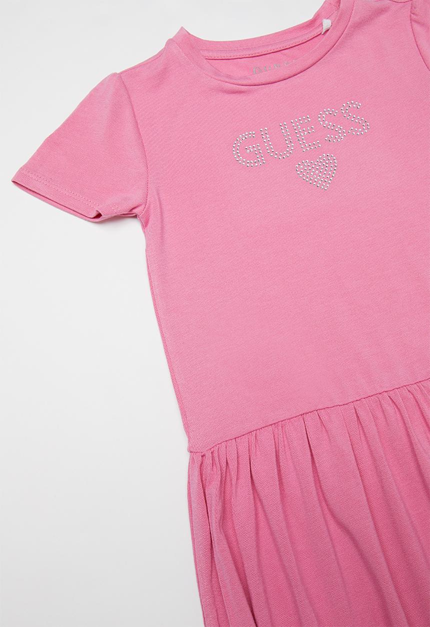 GUESS - Short sleeve Guess sandy  dress - pink