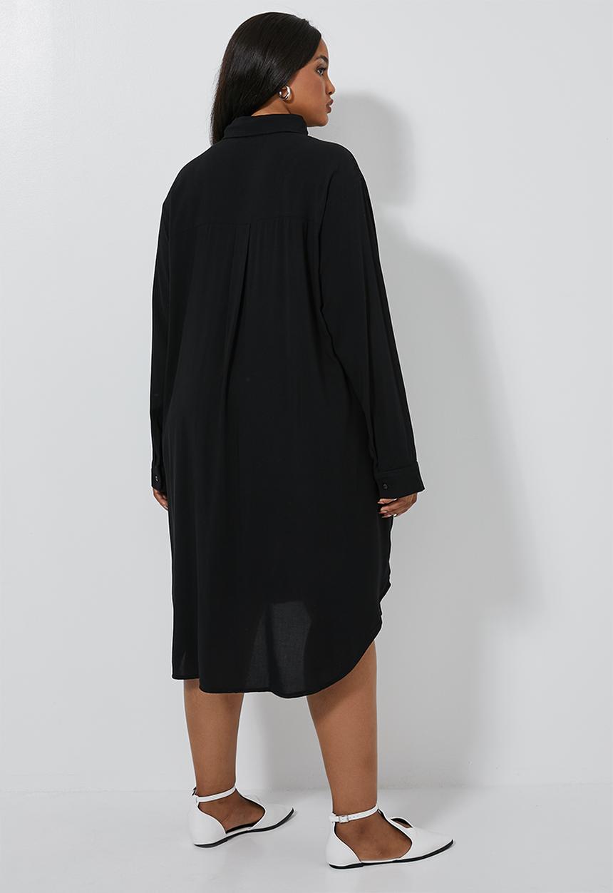 Superbalist - Shirt dress (plus) - black