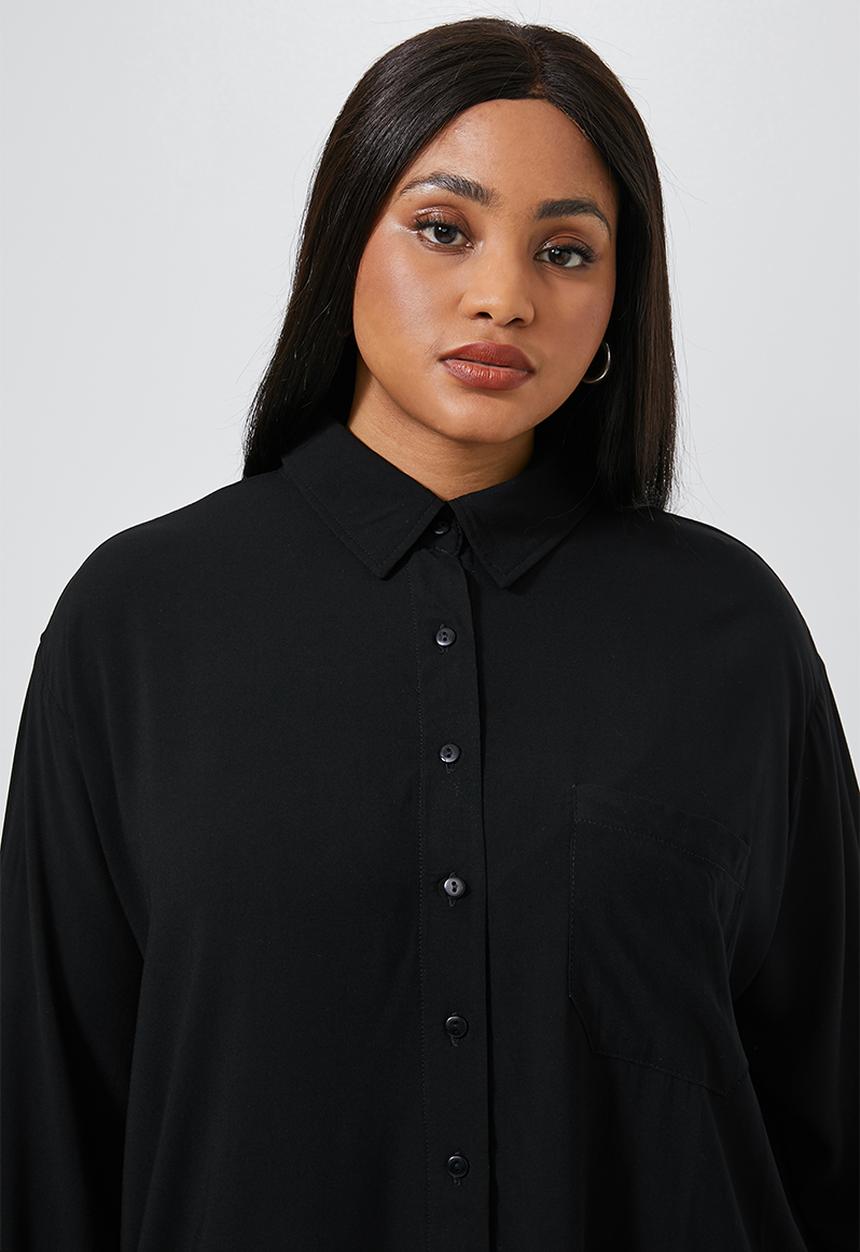 Superbalist - Shirt dress (plus) - black