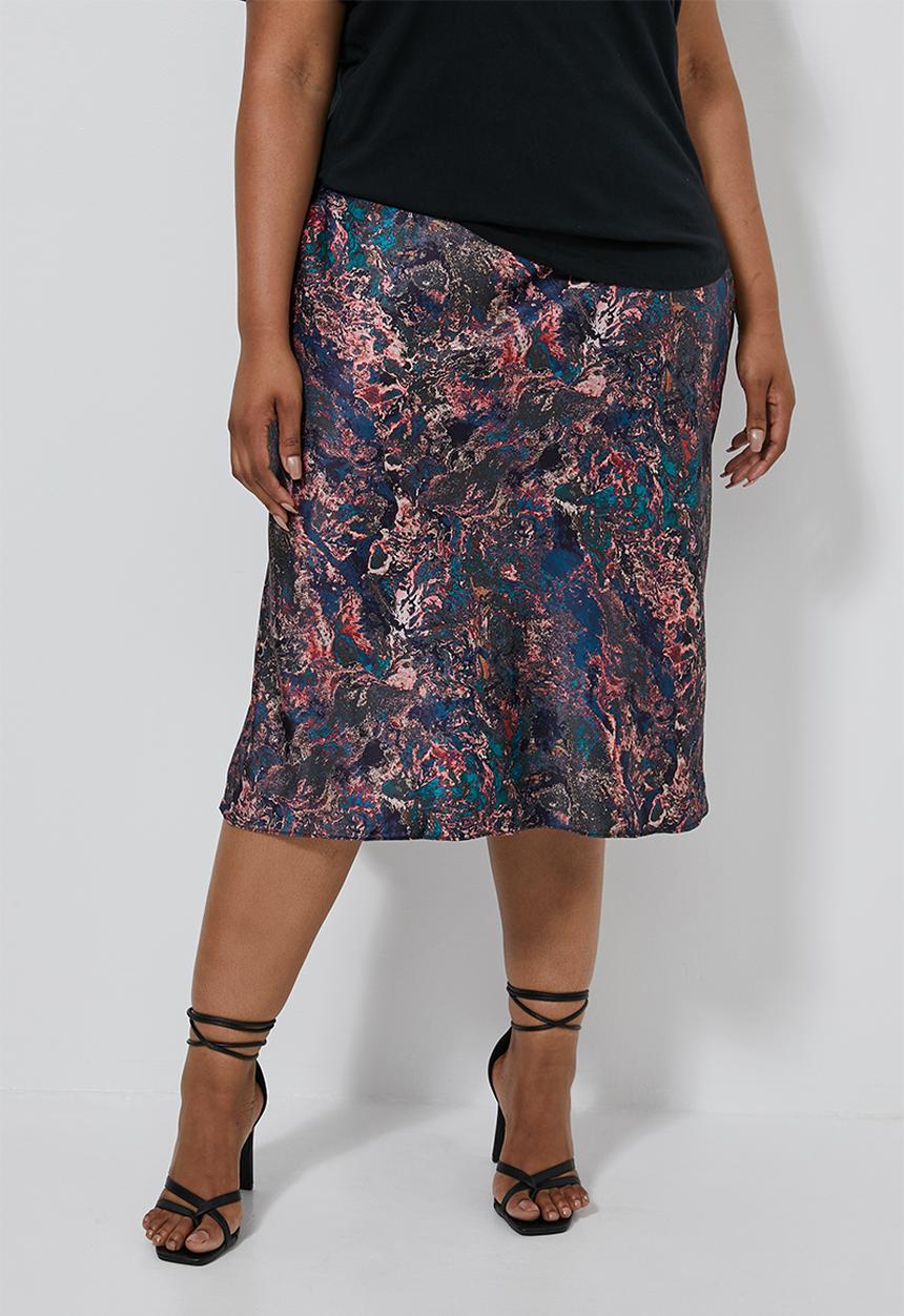 Superbalist - Bias cut slip skirt - multi