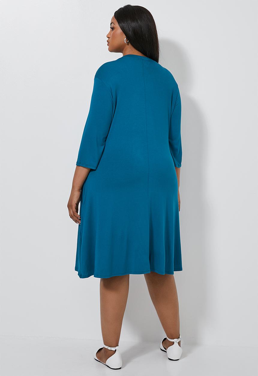 Superbalist - Ballerina sleeve pocket dress - blue