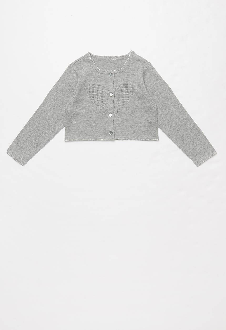 Pop Candy - Fine knitted cardigan - grey