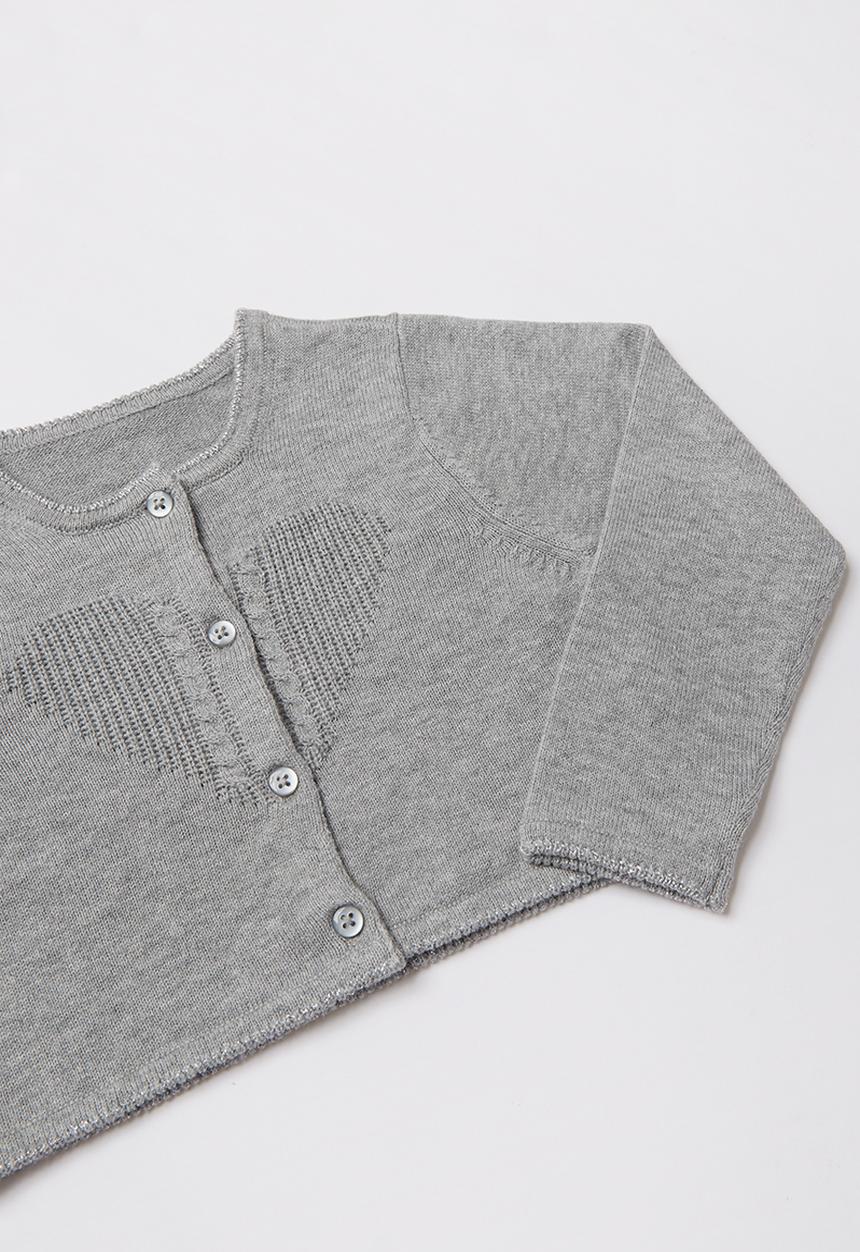 Pop Candy - Fine knitted cardigan - grey