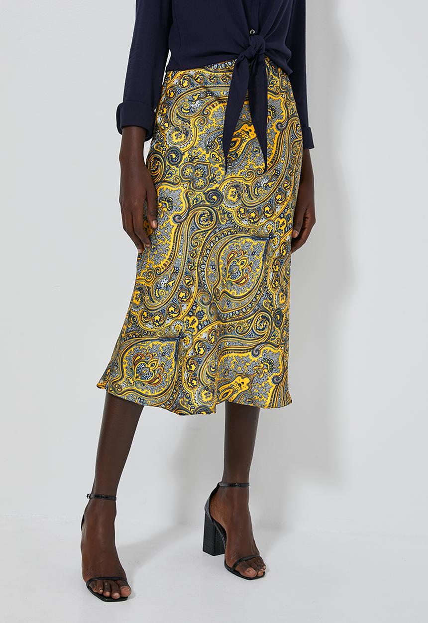 Superbalist - Bias midi slip skirt - multi 