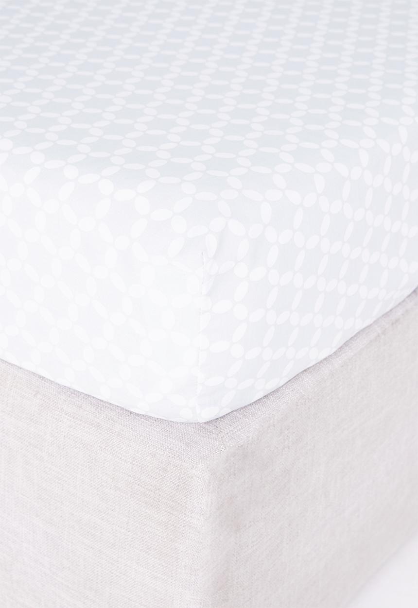 Sixth Floor - Geo printed sheet set - grey