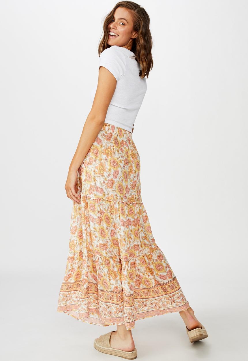 Cotton On - Maya maxi skirt - apricot