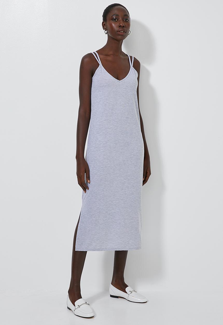 Superbalist - Knit strappy dress - grey 