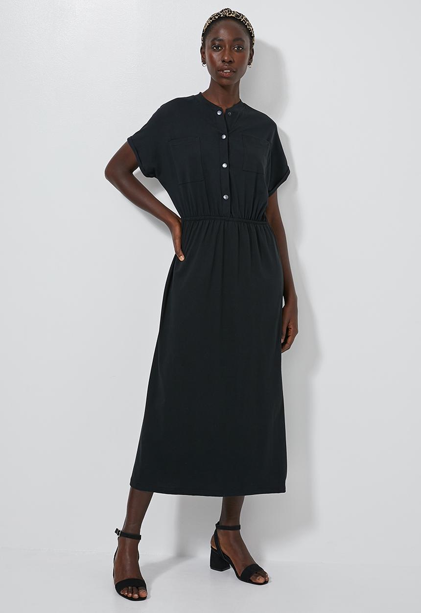 Superbalist - Utility style T-shirt dress - black