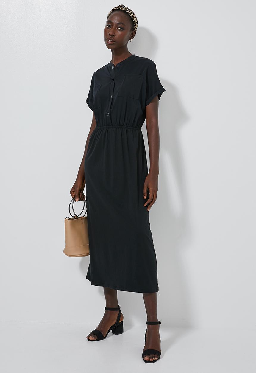 Superbalist - Utility style T-shirt dress - black