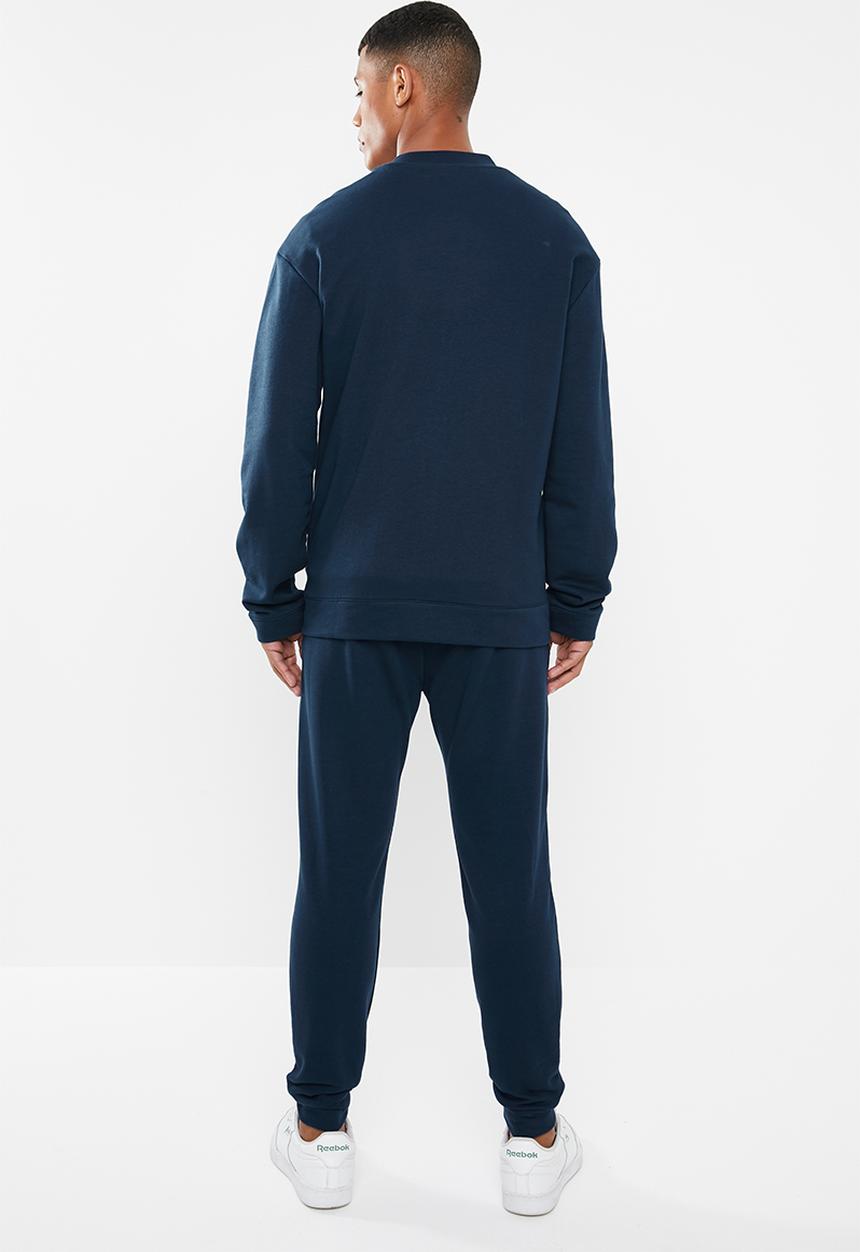 Reebok - Training essentials linear logo tracksuit - navy & white