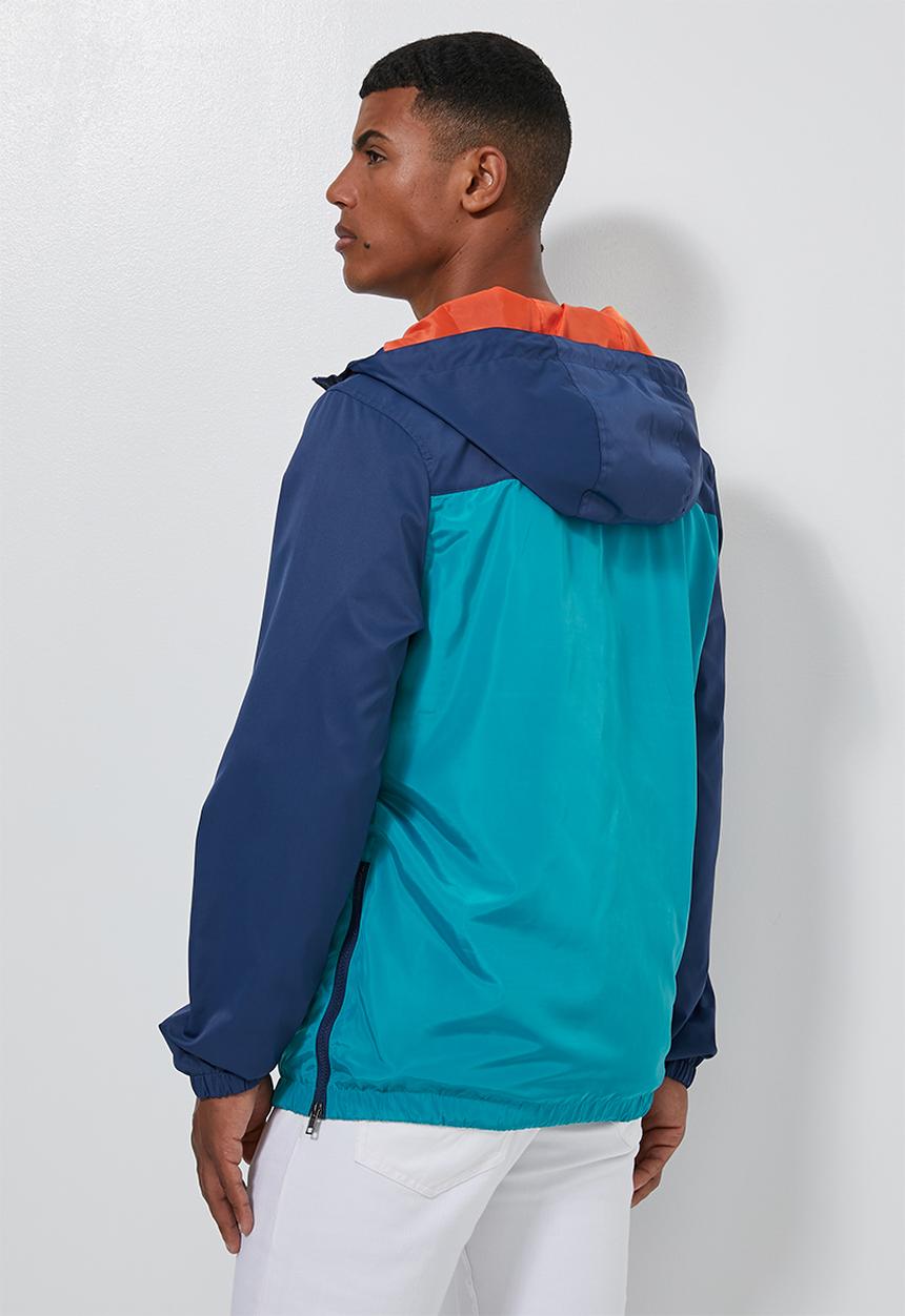 Superbalist - Colour-blocked half-zip anorak - multi