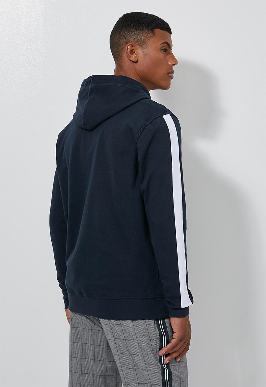 Superbalist - Side stripe pullover sweat hoodie - navy
