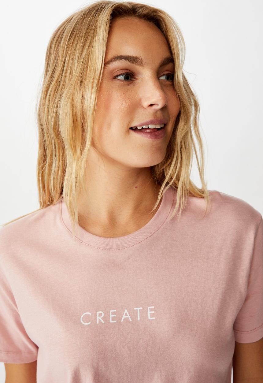 Cotton On - Classic slogan tshirt create - zephyr