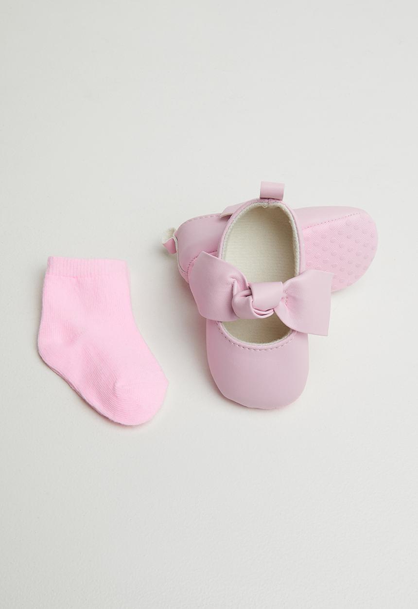 Pop Candy - Baby pumps & socks  - pink