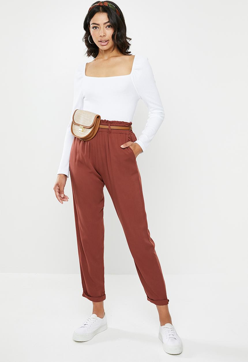 Missguided - Milkmaid ribbed square neck top - white
