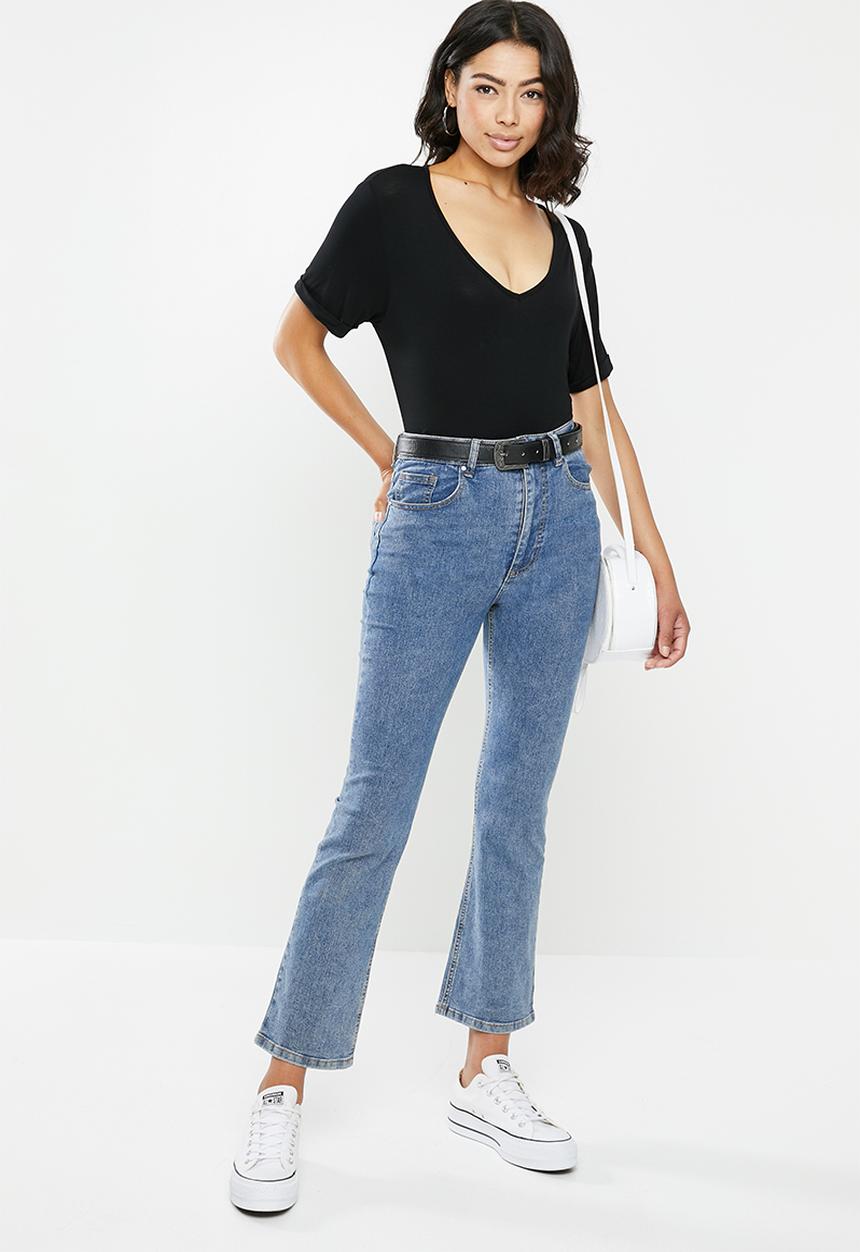 Missguided - 2Pack v neck boyfriend T-shirt - black & white