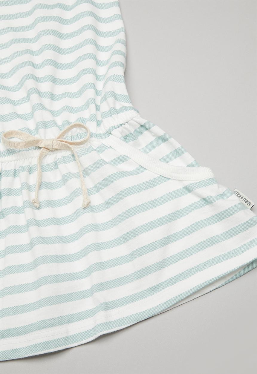Sticky Fudge - Stripe playdress - blue & white