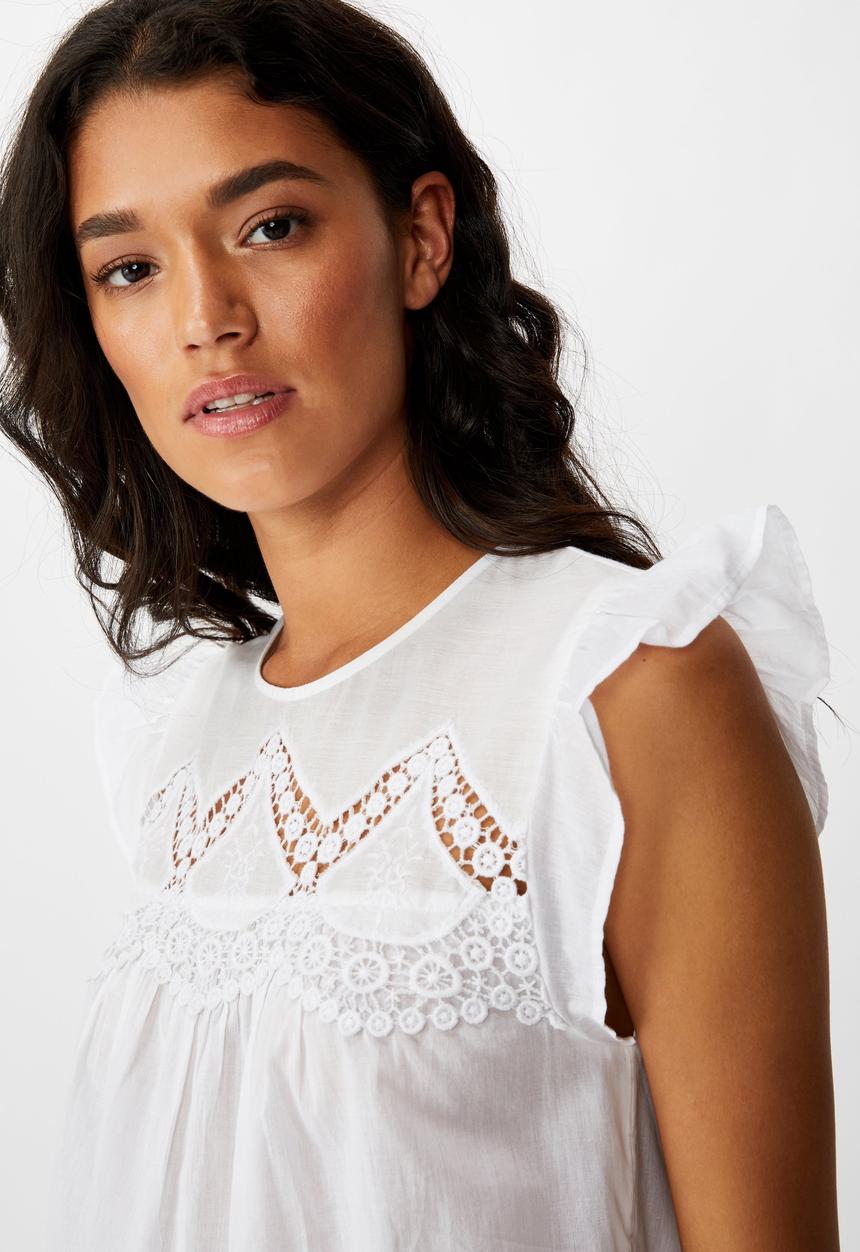 Cotton On - Free spirit sleeveless blouse - white