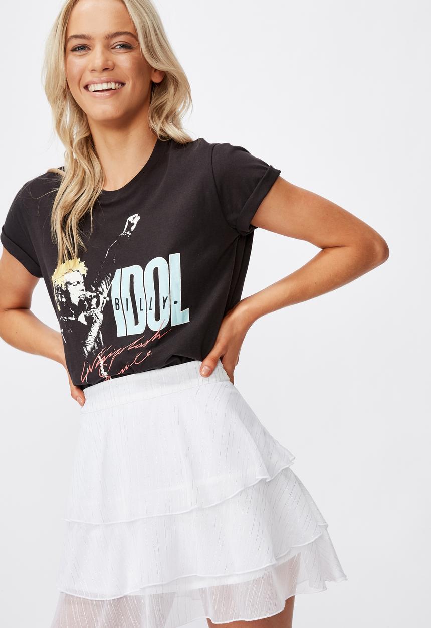 Cotton On - Piper mini skirt - white lurex