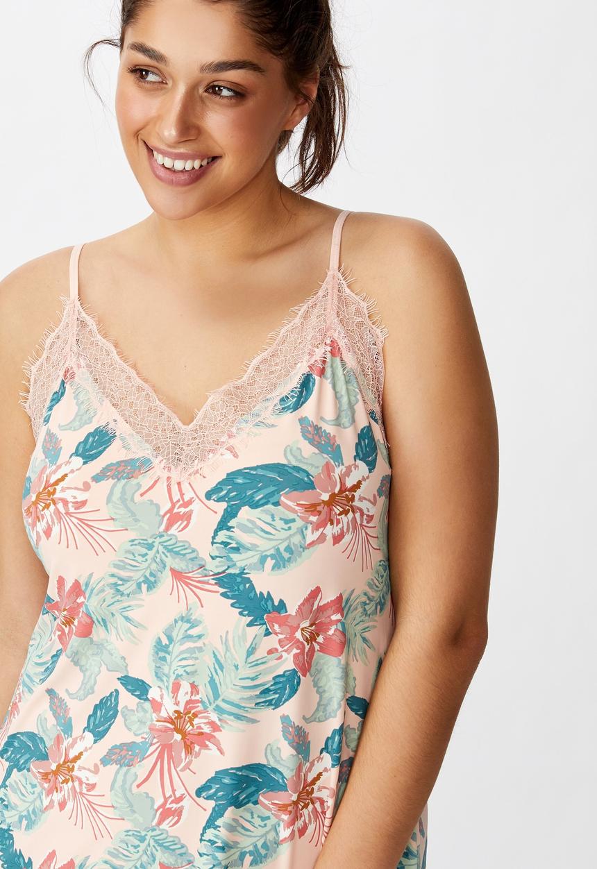 Cotton On - Curve slinky nightie - multi 