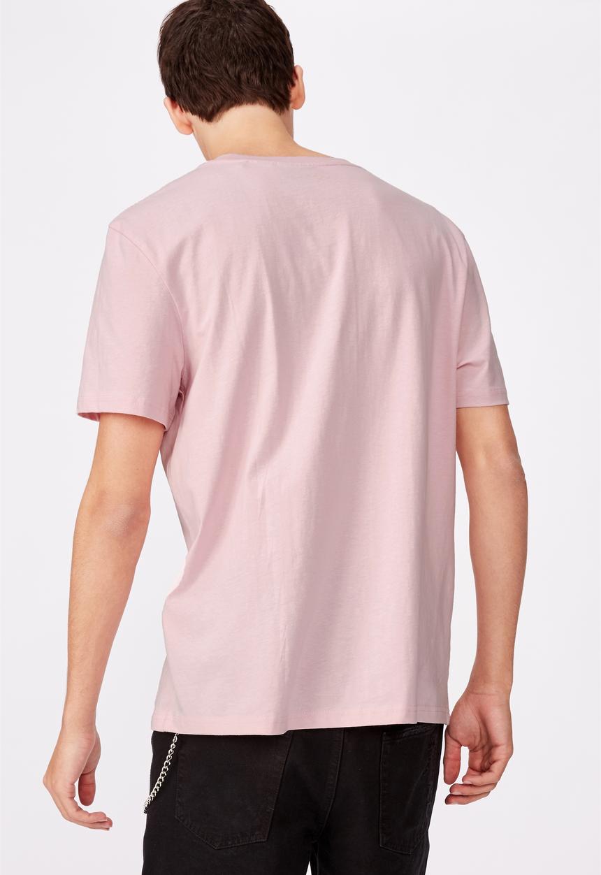 Factorie - Regular fit short sleeve license tee - pink