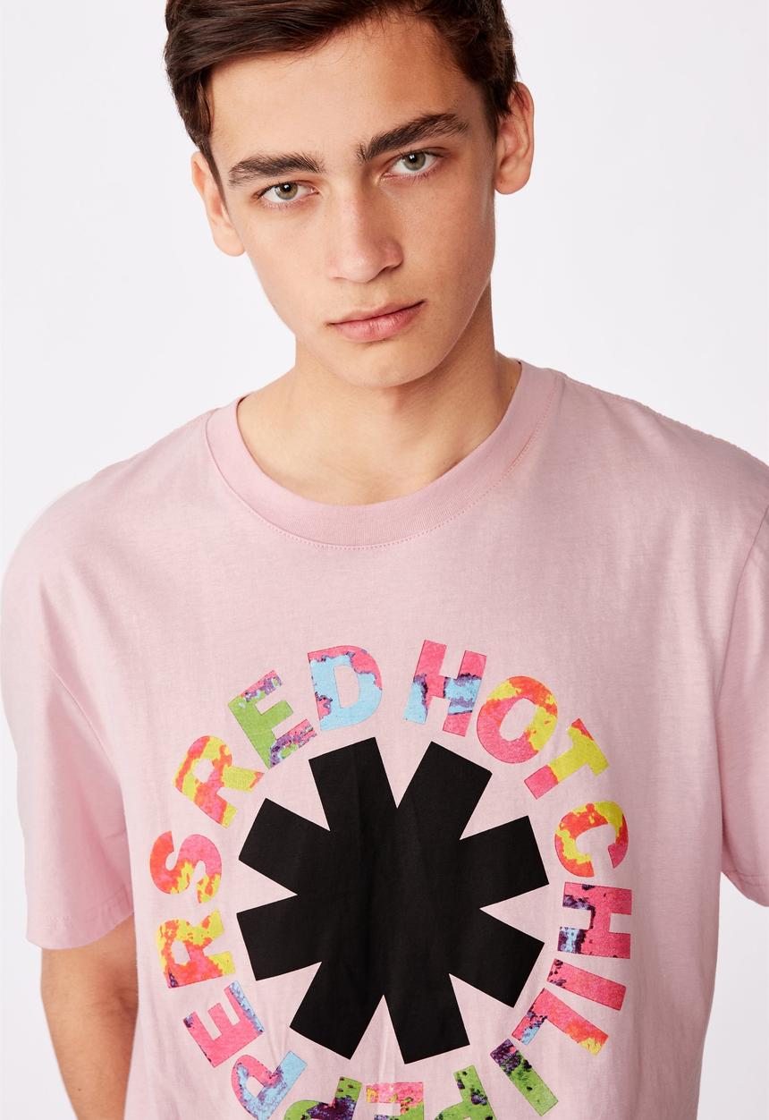 Factorie - Regular fit short sleeve license tee - pink