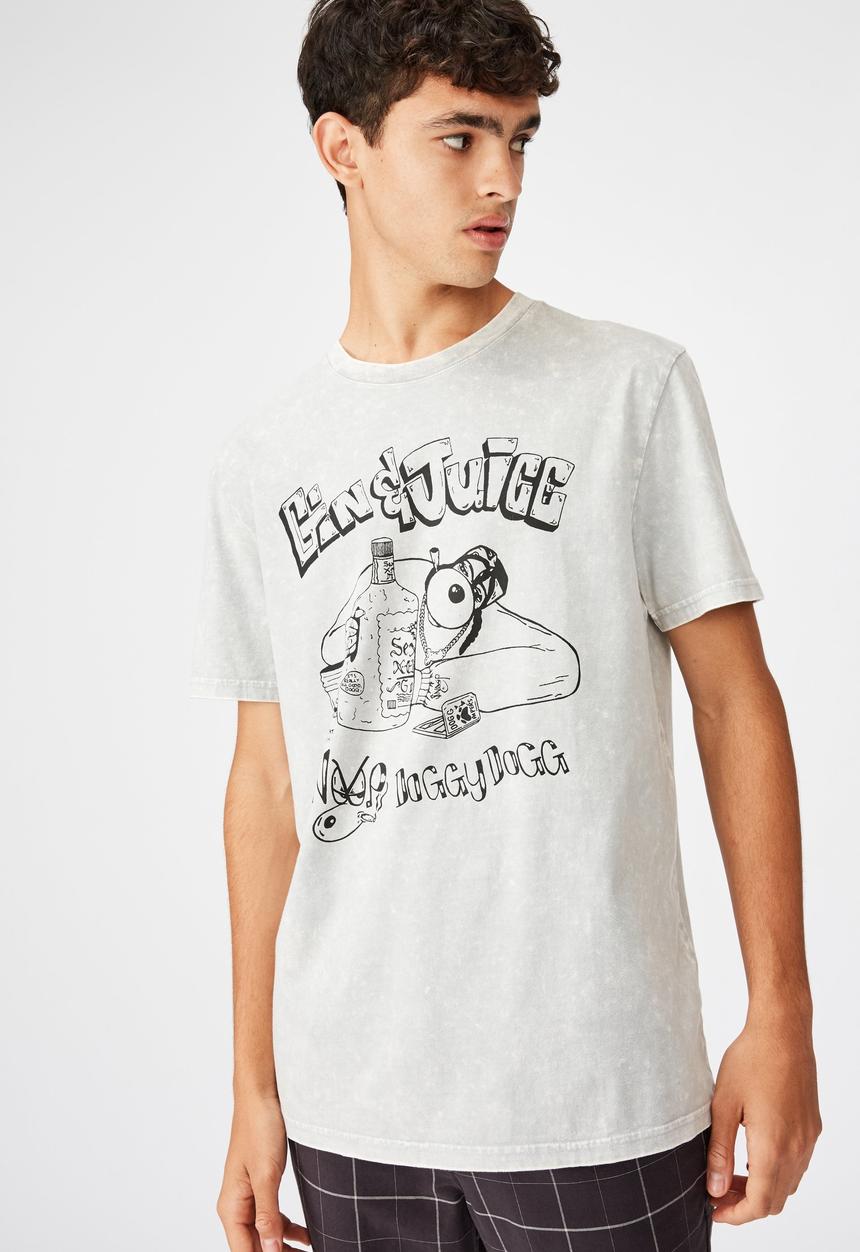 Factorie - Regular fit short sleeve license tee - grey
