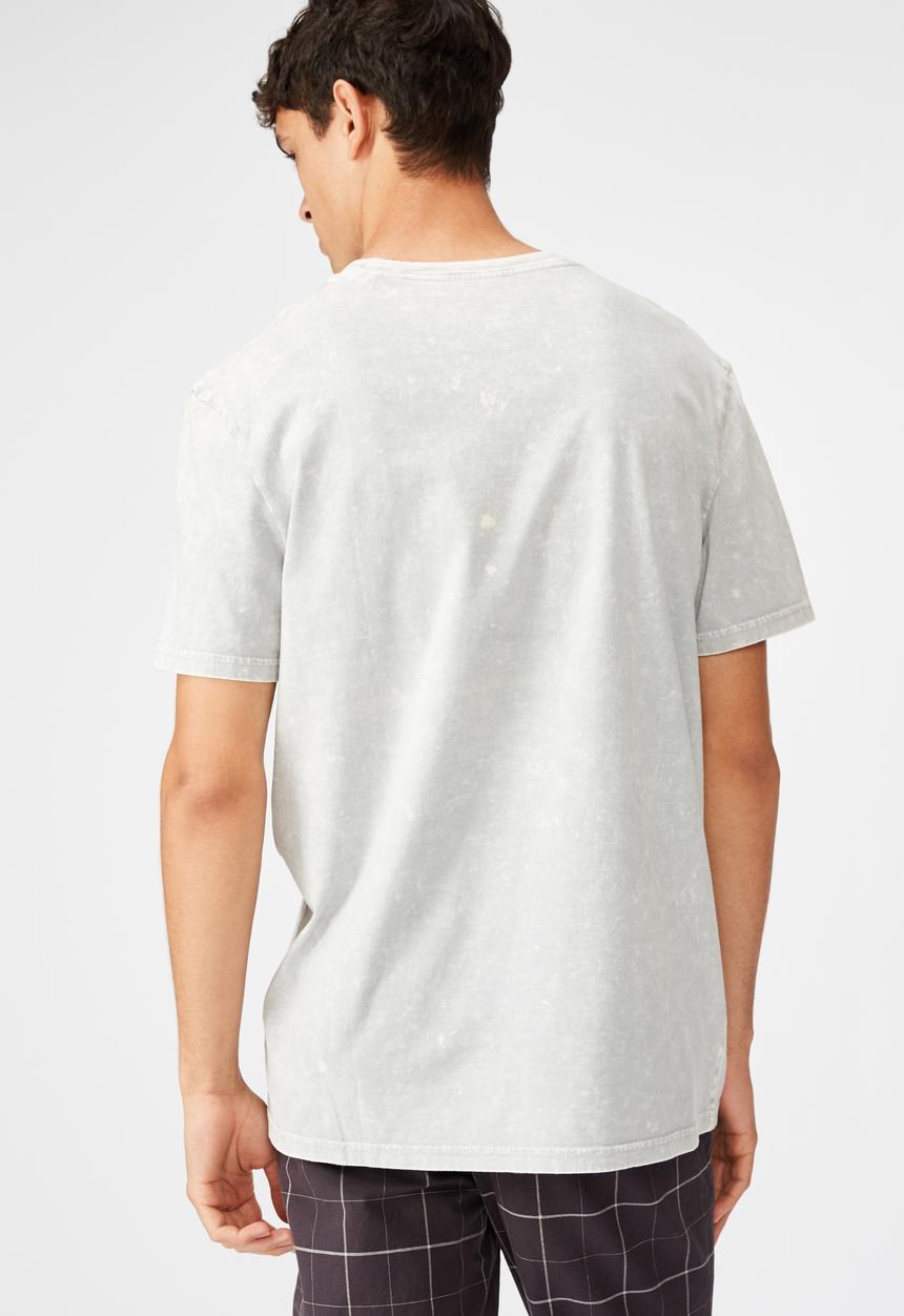 Factorie - Regular fit short sleeve license tee - grey