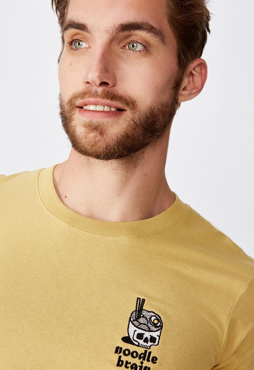 Cotton On - Tbar art short sleeve tee - yellow