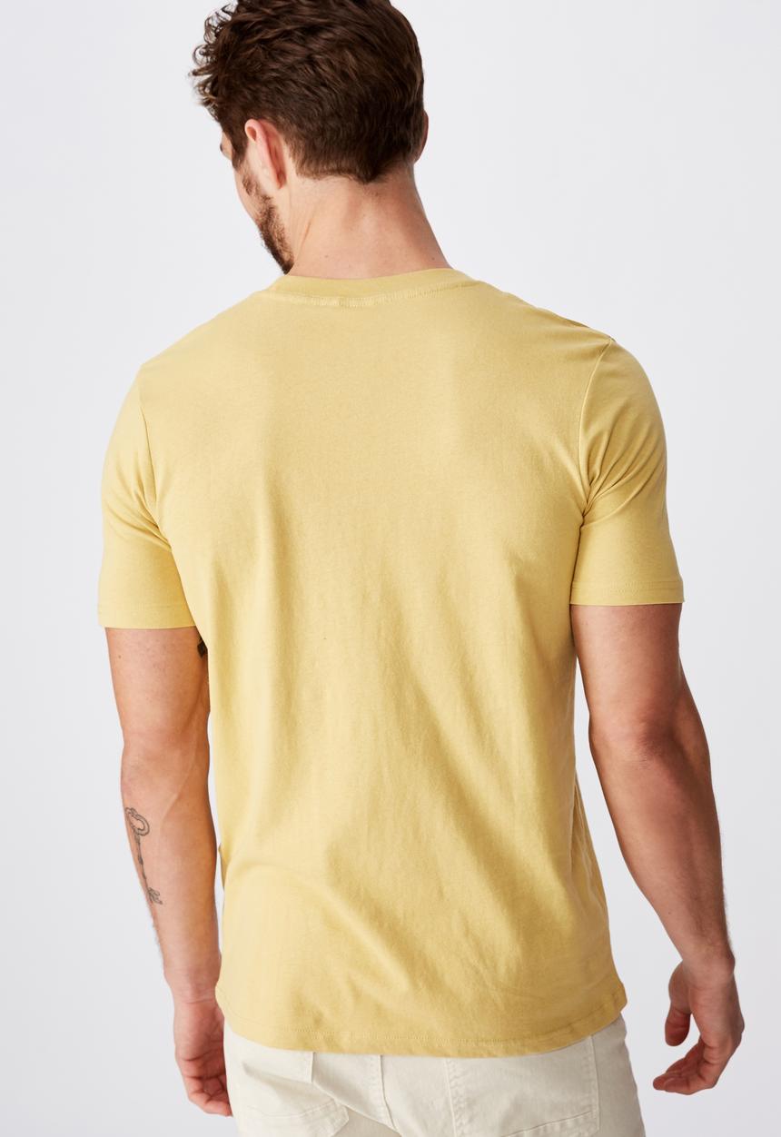 Cotton On - Tbar art short sleeve tee - yellow