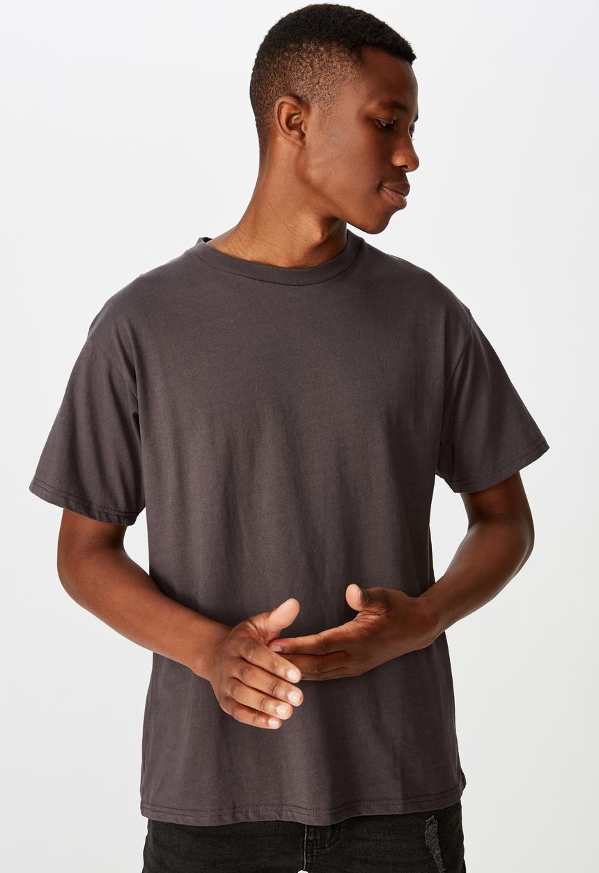 Cotton On - Essential short sleeve skate tee - faded slate