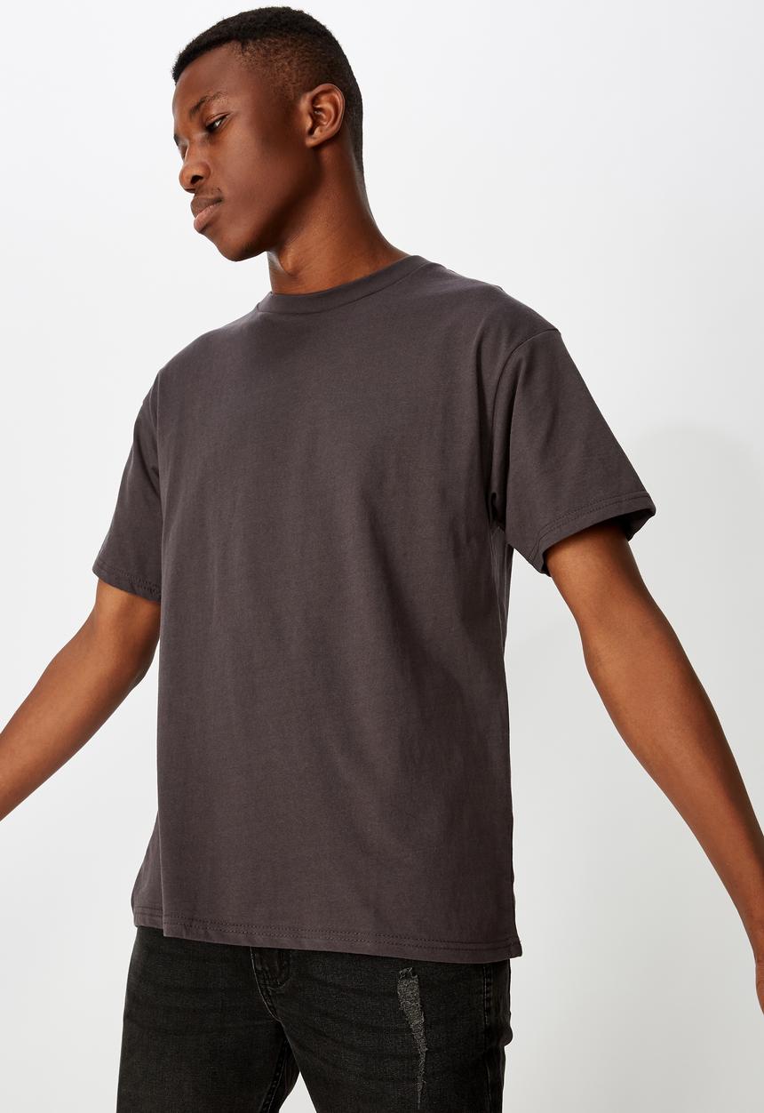 Cotton On - Essential short sleeve skate tee - faded slate