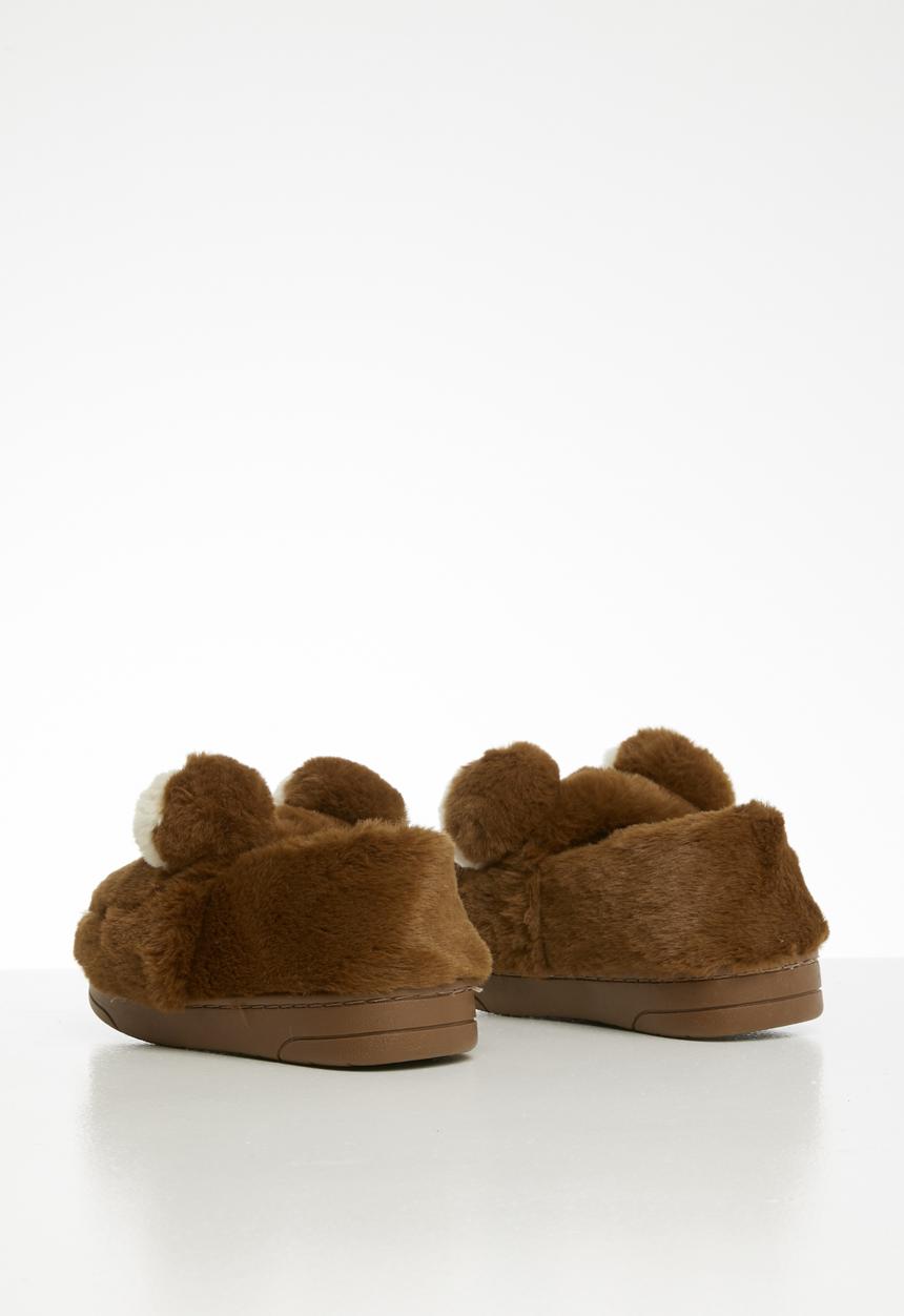 Pop Candy - Bear slipper - brown