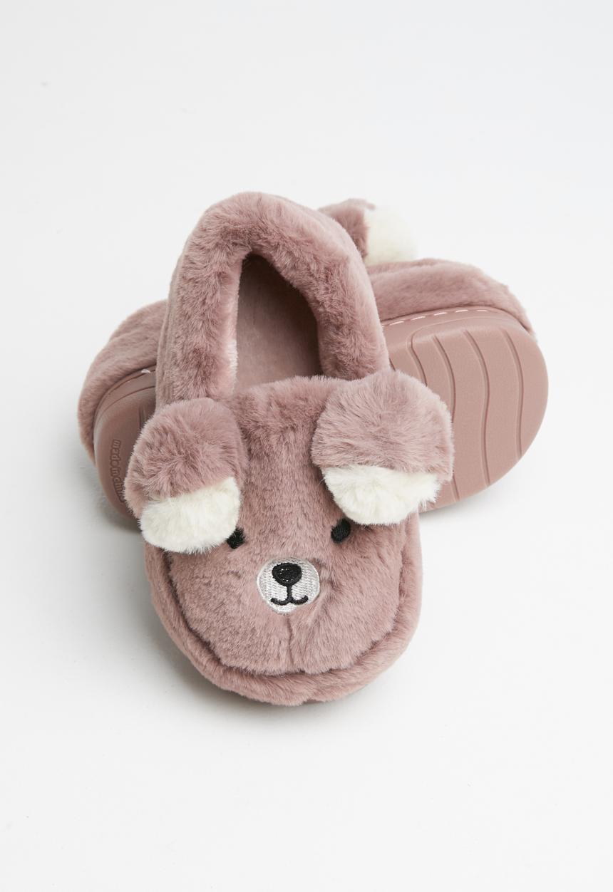 Pop Candy - Bear slipper - dirty pink 