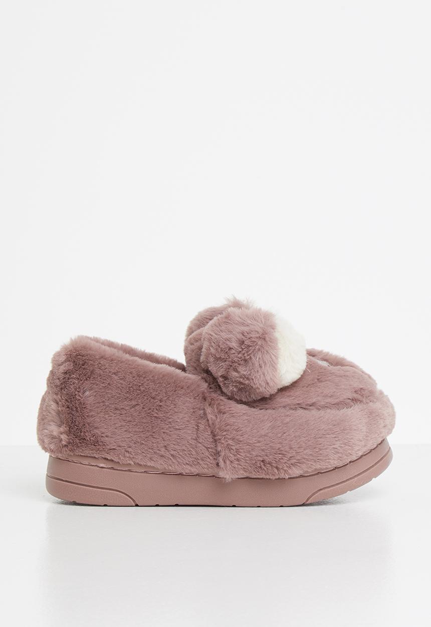 Pop Candy - Bear slipper - dirty pink 