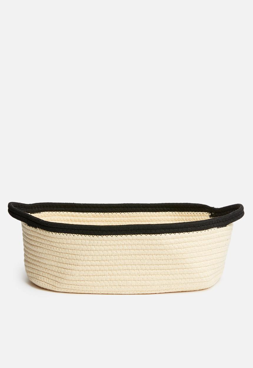 Sixth Floor - Cotton rope storage - natural & black